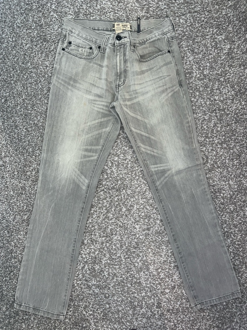 American Rag Men’s Slim Straight Washed Gray Jeans